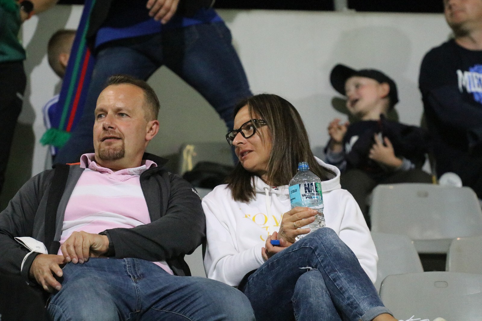 Kibice na meczu Miedzi Legnica z Łódzkim Klubem Sportowym