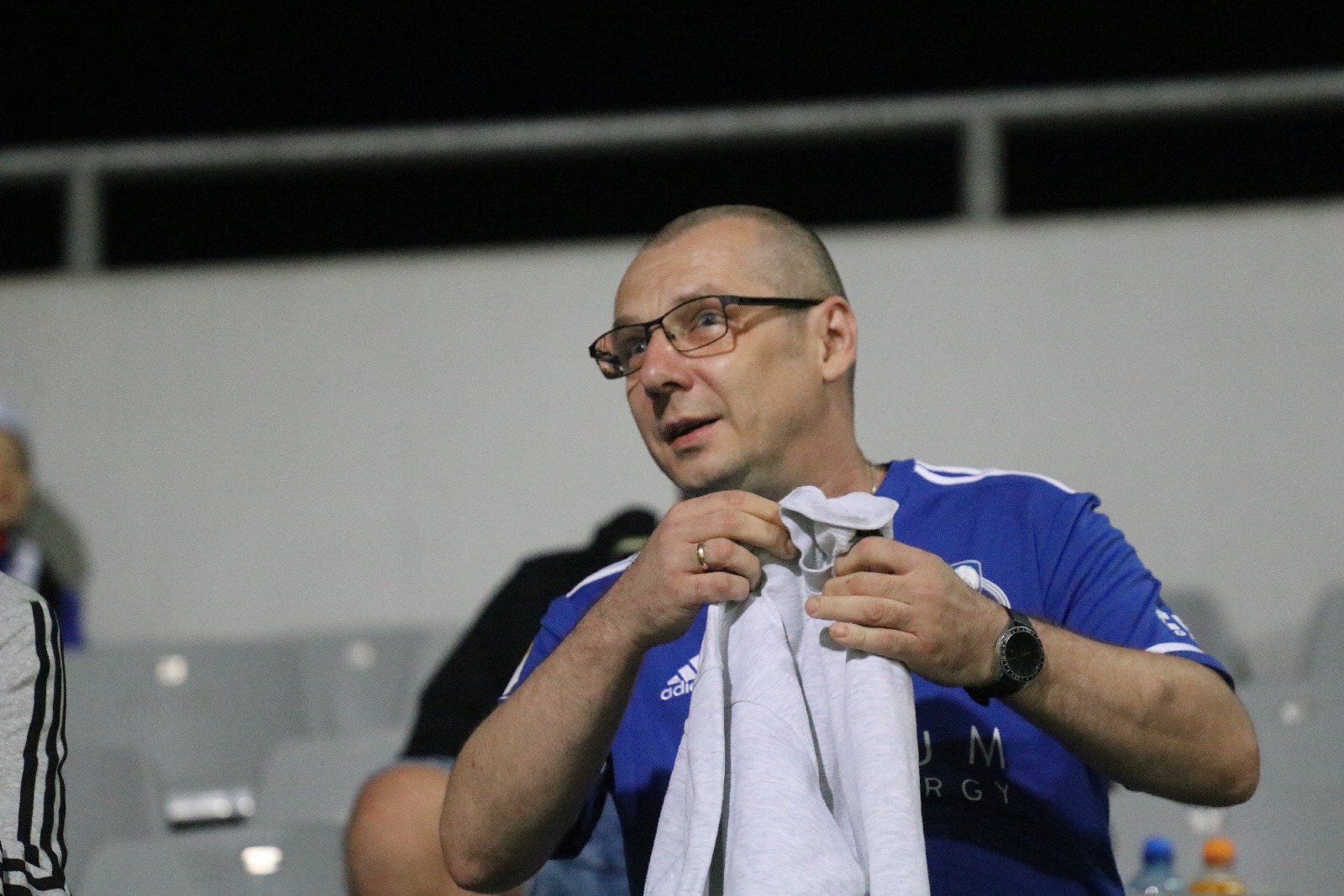 Kibice na meczu Miedzi Legnica z Łódzkim Klubem Sportowym
