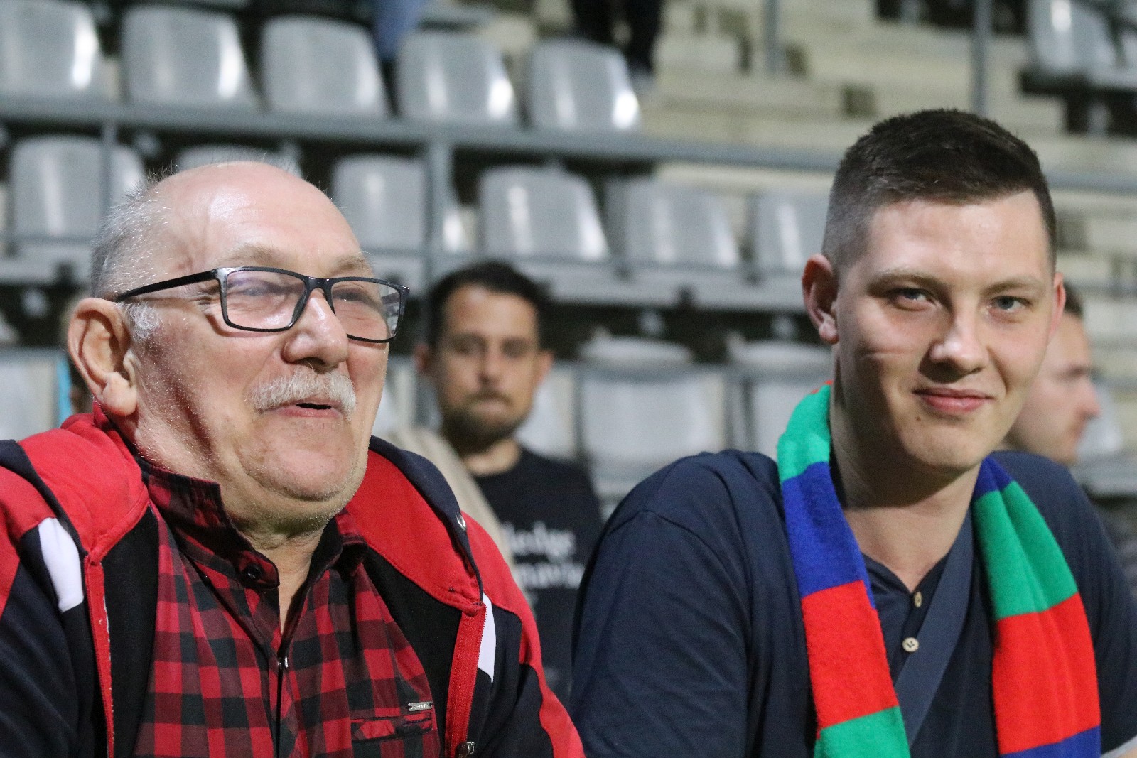 Kibice na meczu Miedzi Legnica z Łódzkim Klubem Sportowym