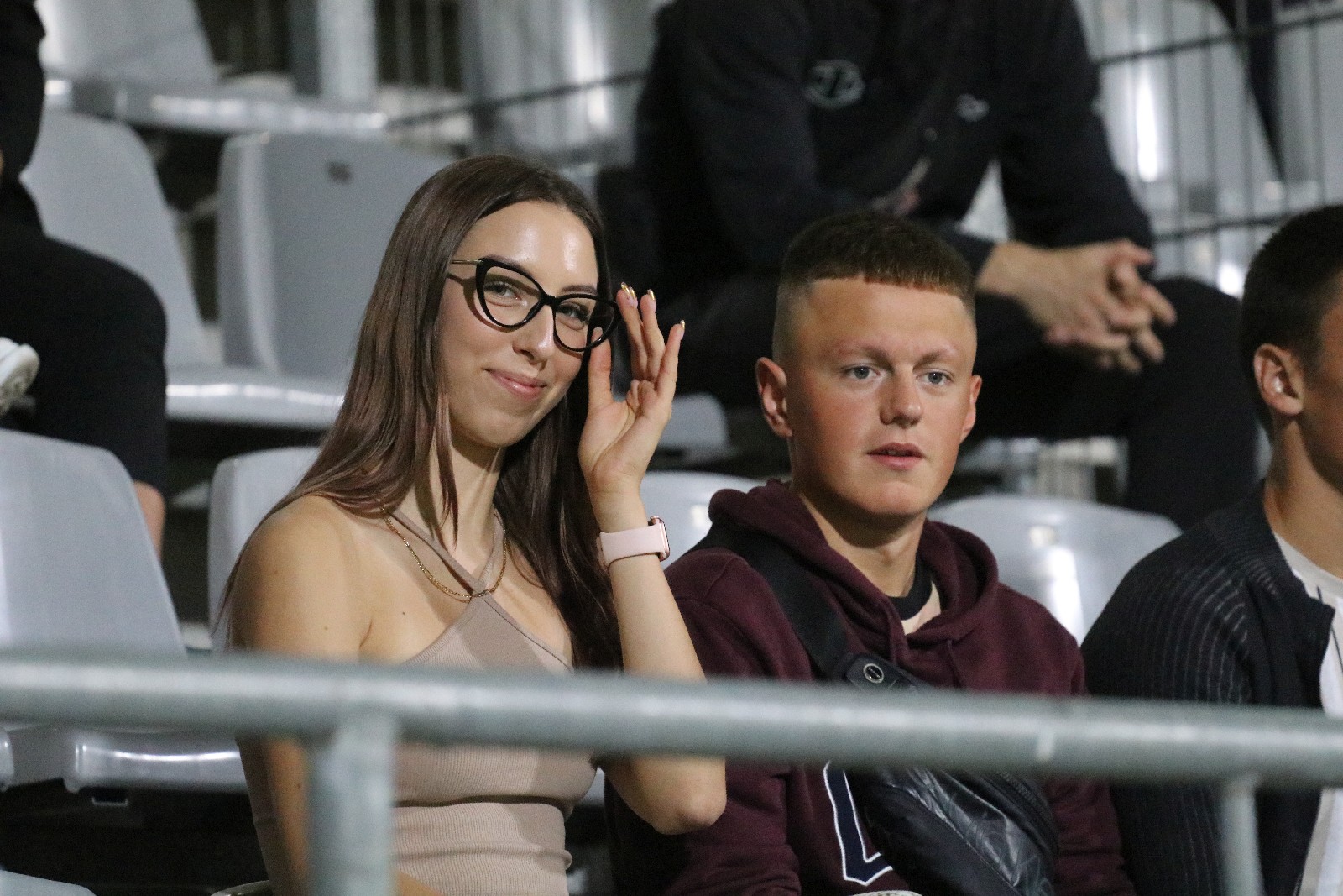 Kibice na meczu Miedzi Legnica z Łódzkim Klubem Sportowym