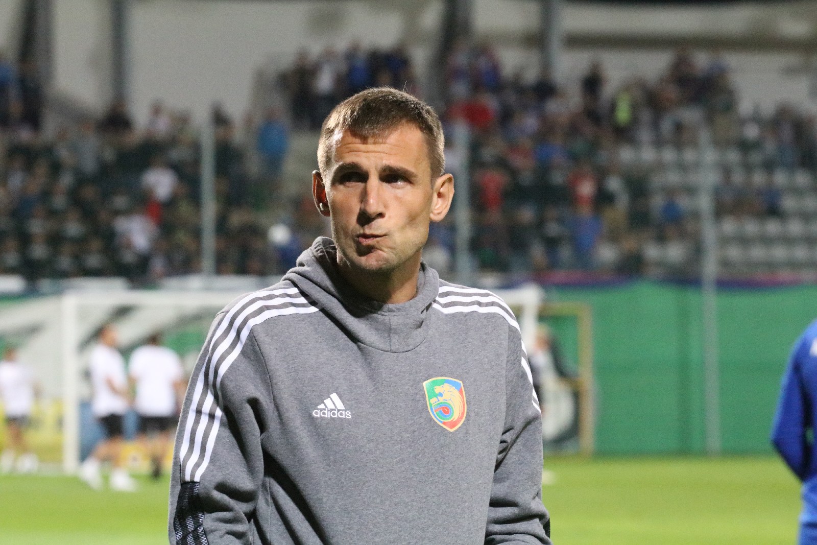 Kibice na meczu Miedzi Legnica z Łódzkim Klubem Sportowym