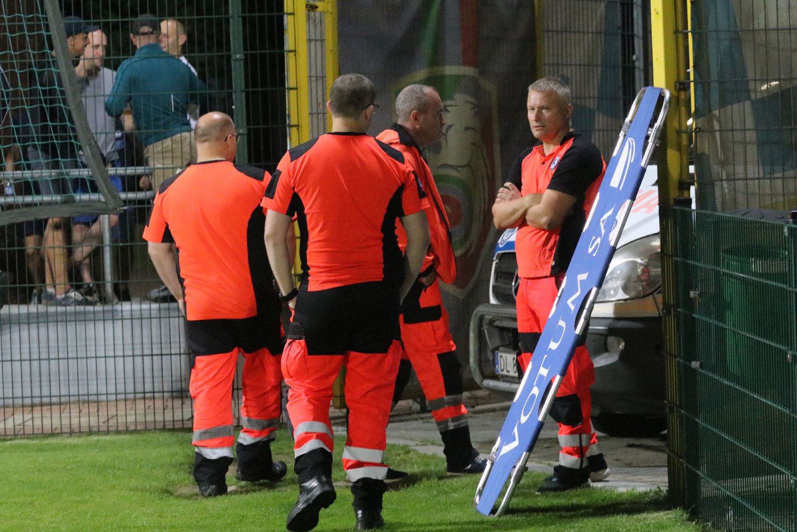 Kibice na meczu Miedzi Legnica z Łódzkim Klubem Sportowym