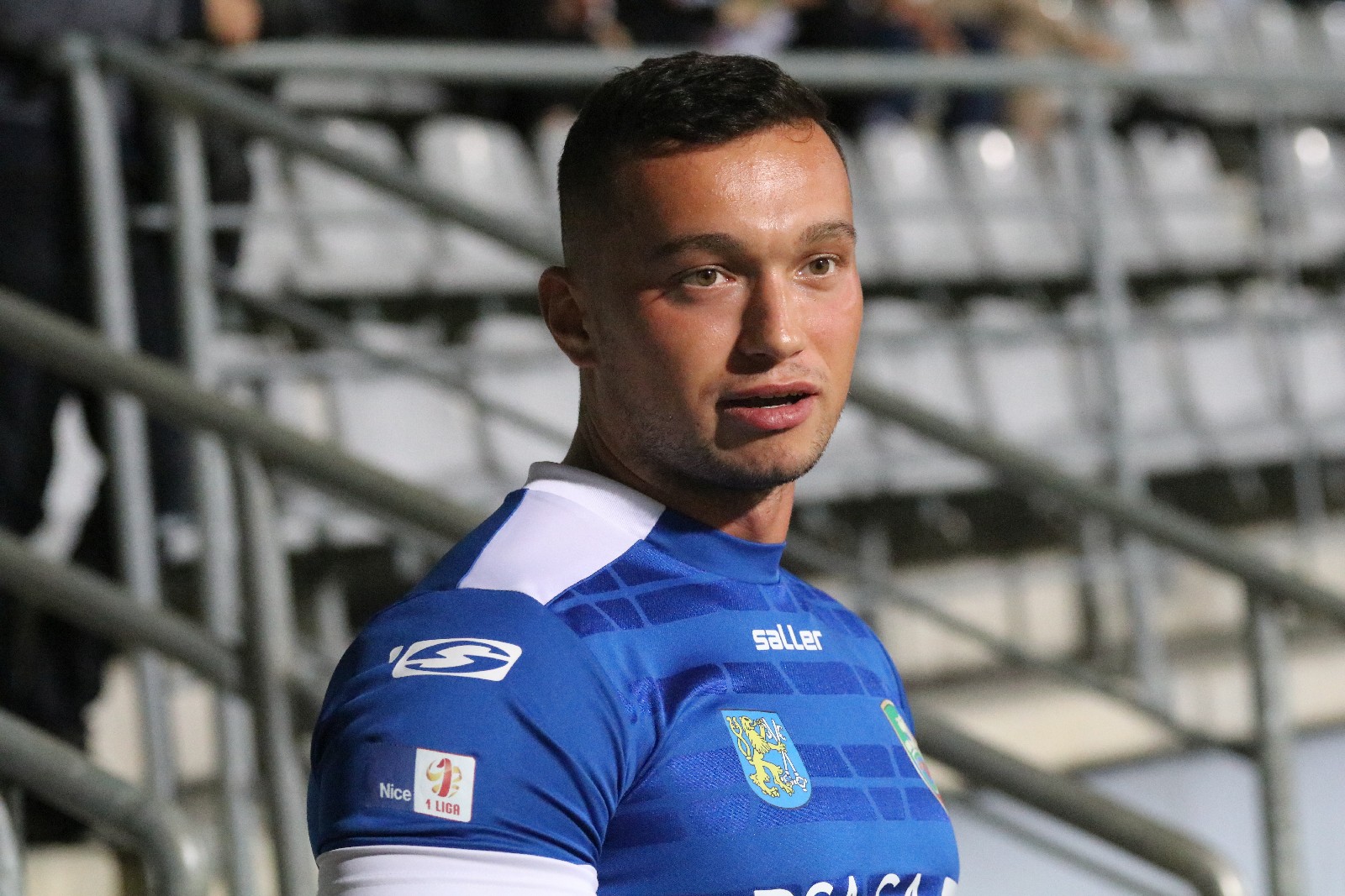Kibice na meczu Miedzi Legnica z Łódzkim Klubem Sportowym