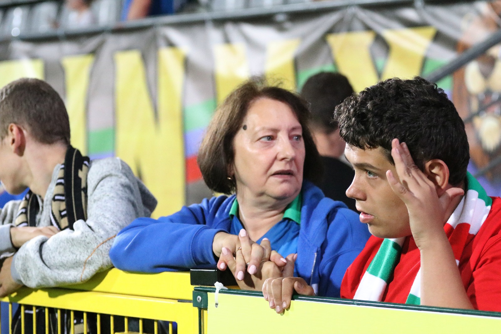 Kibice na meczu Miedzi Legnica z Łódzkim Klubem Sportowym