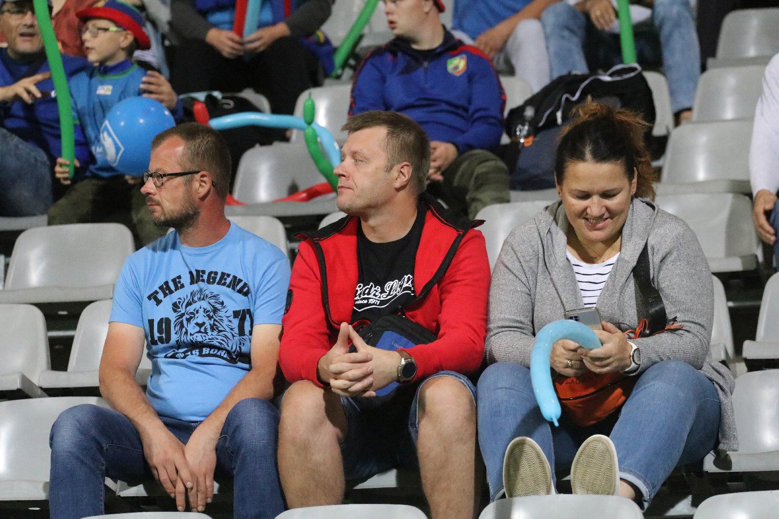 Kibice na meczu Miedzi Legnica z Łódzkim Klubem Sportowym