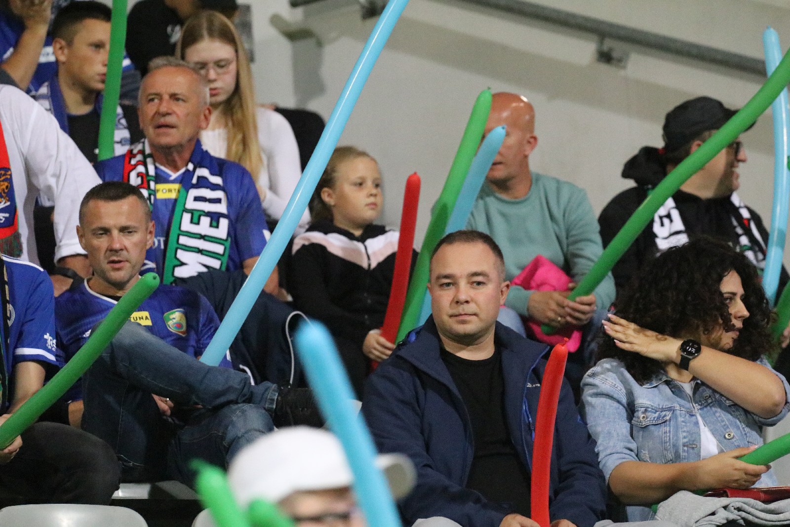 Kibice na meczu Miedzi Legnica z Łódzkim Klubem Sportowym