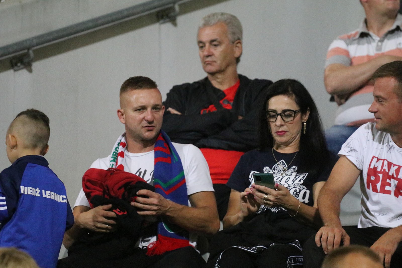 Kibice na meczu Miedzi Legnica z Łódzkim Klubem Sportowym