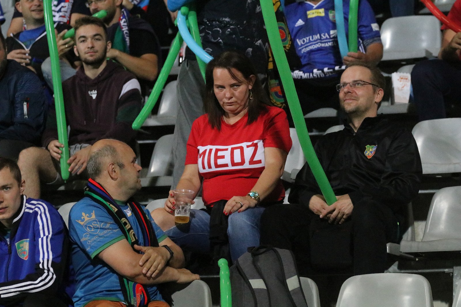 Kibice na meczu Miedzi Legnica z Łódzkim Klubem Sportowym