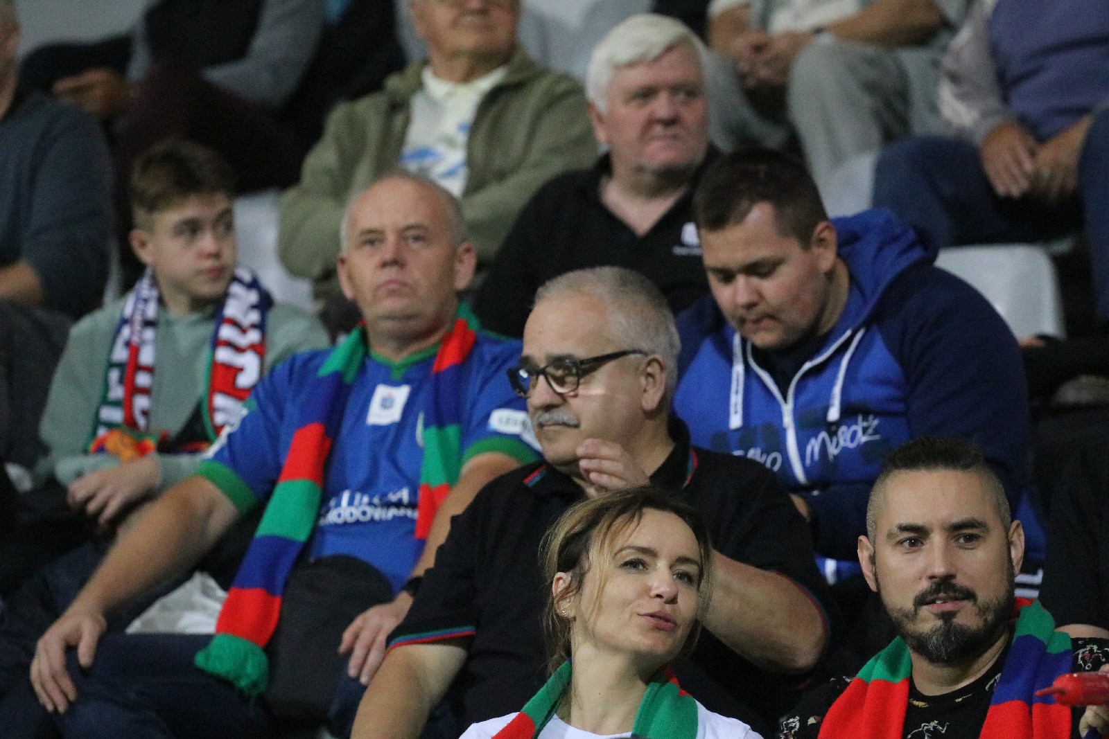 Kibice na meczu Miedzi Legnica z Łódzkim Klubem Sportowym