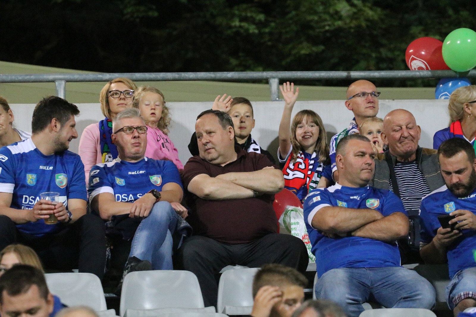 Kibice na meczu Miedzi Legnica z Łódzkim Klubem Sportowym