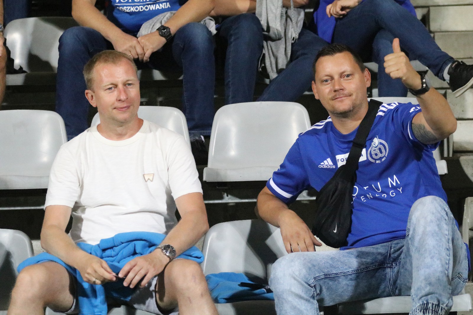 Kibice na meczu Miedzi Legnica z Łódzkim Klubem Sportowym
