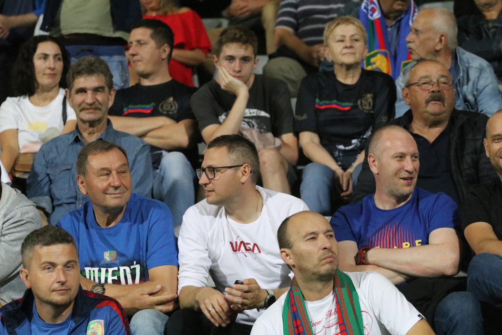 Kibice na meczu Miedzi Legnica z Łódzkim Klubem Sportowym