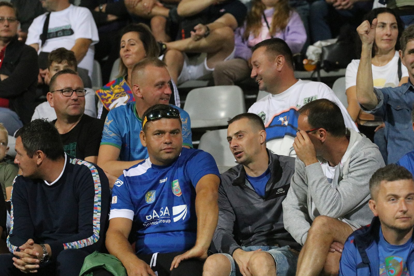 Kibice na meczu Miedzi Legnica z Łódzkim Klubem Sportowym