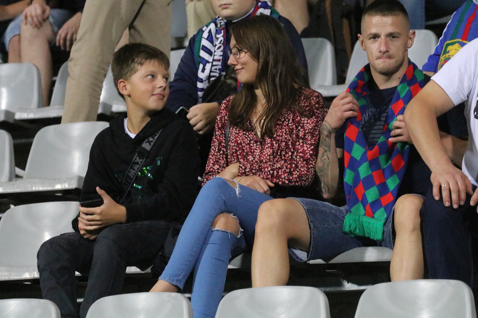 Kibice na meczu Miedzi Legnica z Łódzkim Klubem Sportowym