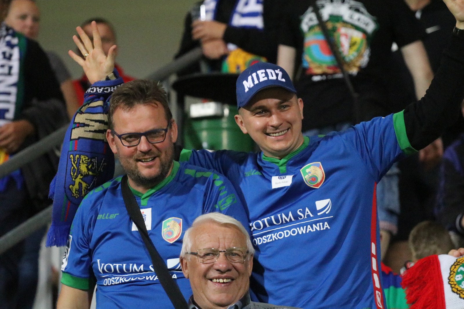 Kibice na meczu Miedzi Legnica z Łódzkim Klubem Sportowym