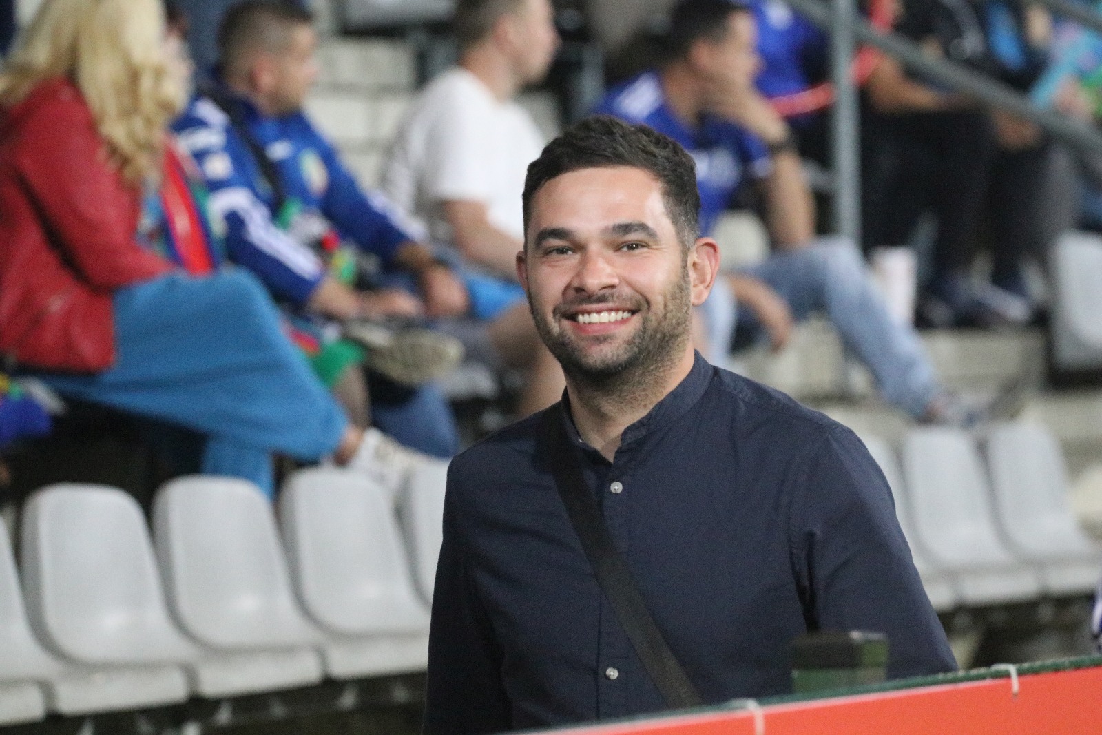 Kibice na meczu Miedzi Legnica z Łódzkim Klubem Sportowym