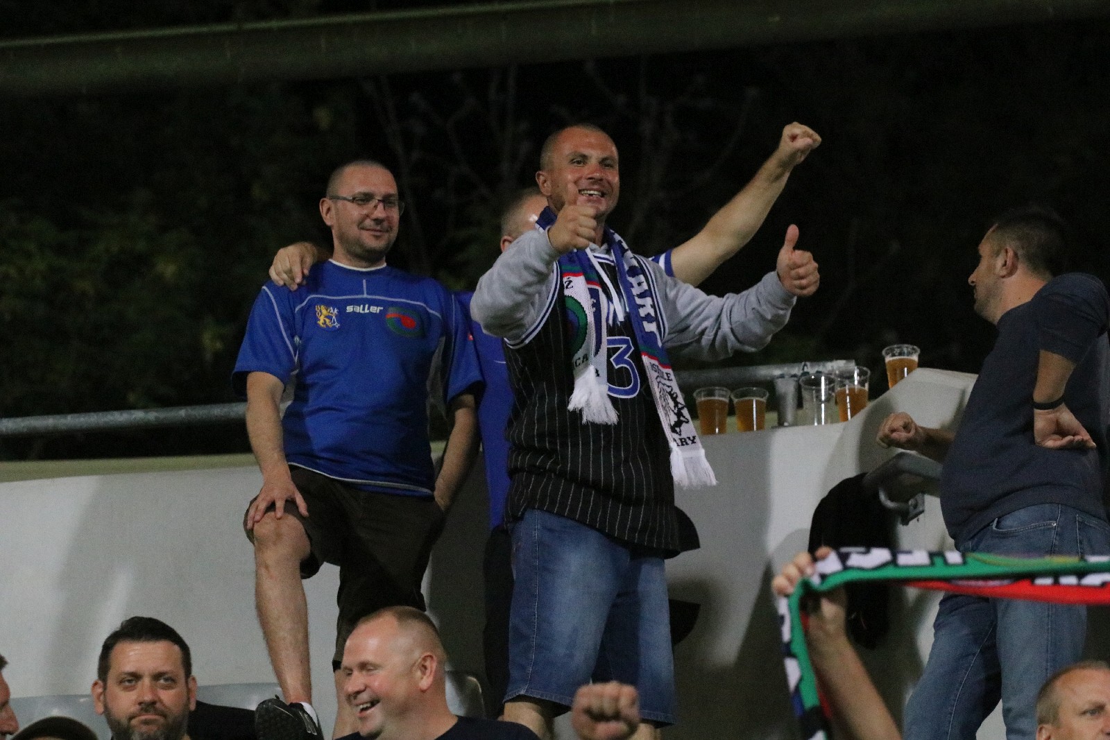Kibice na meczu Miedzi Legnica z Łódzkim Klubem Sportowym