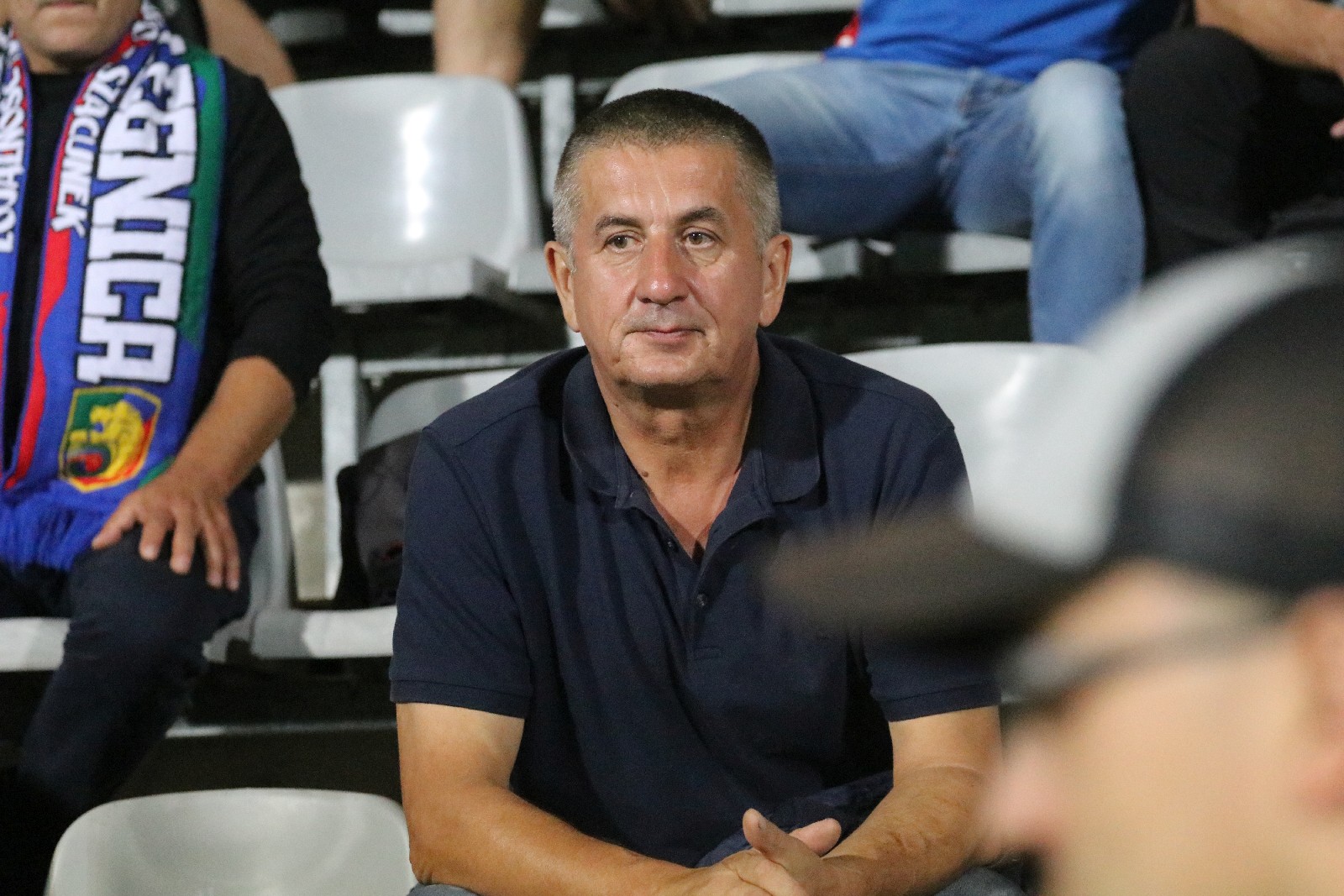 Kibice na meczu Miedzi Legnica z Łódzkim Klubem Sportowym