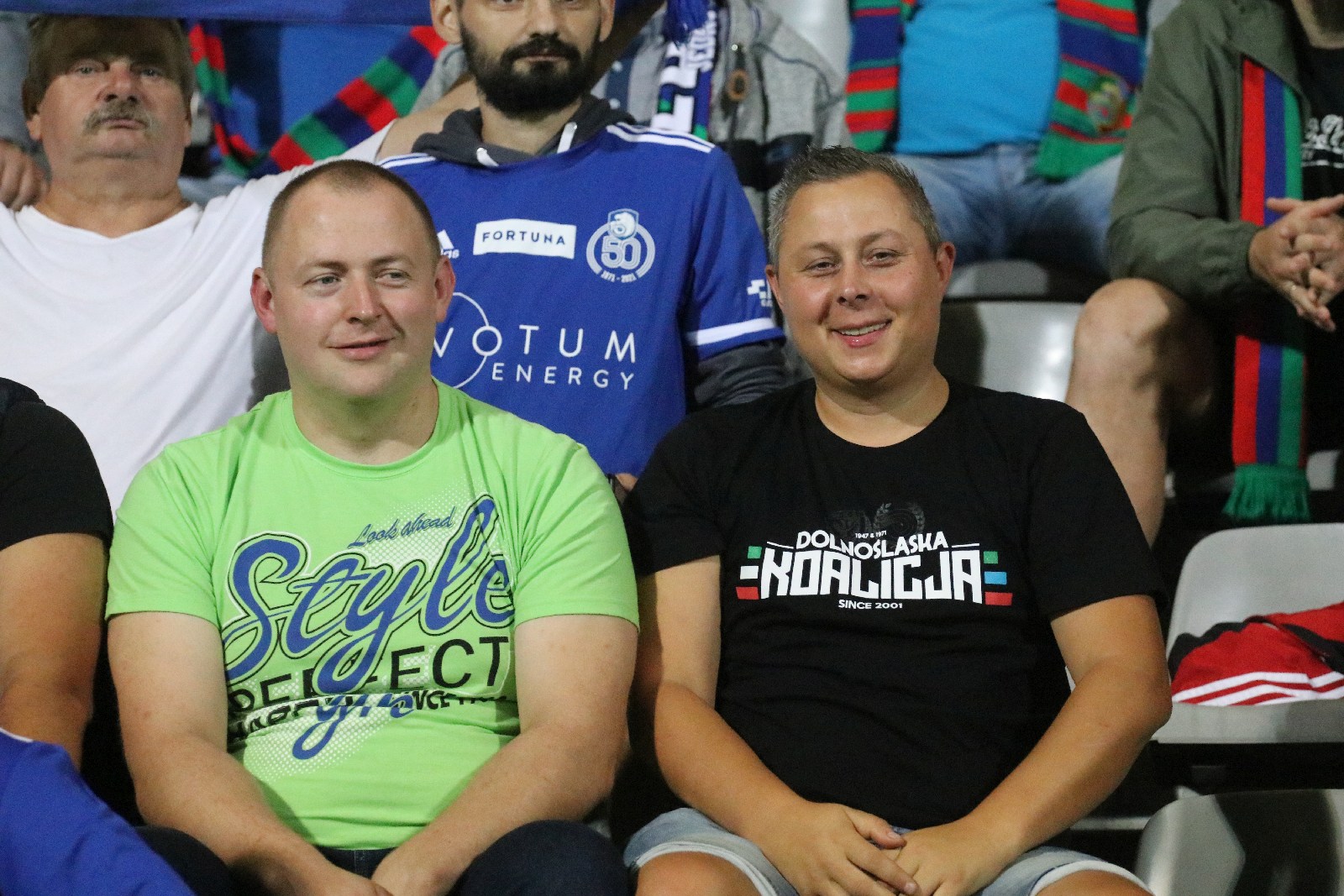 Kibice na meczu Miedzi Legnica z Łódzkim Klubem Sportowym