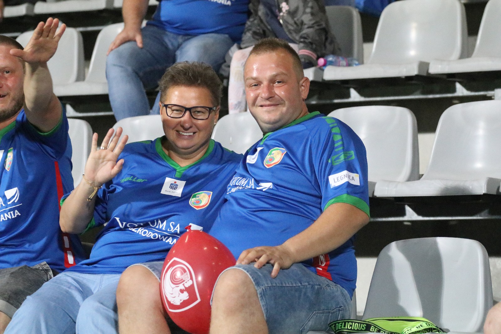 Kibice na meczu Miedzi Legnica z Łódzkim Klubem Sportowym