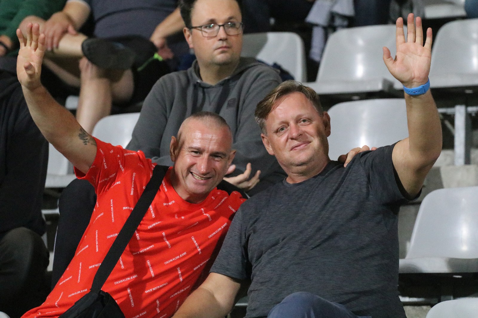 Kibice na meczu Miedzi Legnica z Łódzkim Klubem Sportowym