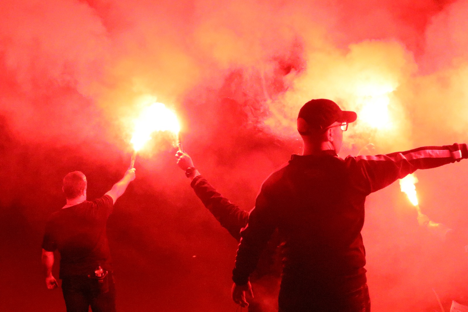 Kibice na meczu Miedzi Legnica z Łódzkim Klubem Sportowym