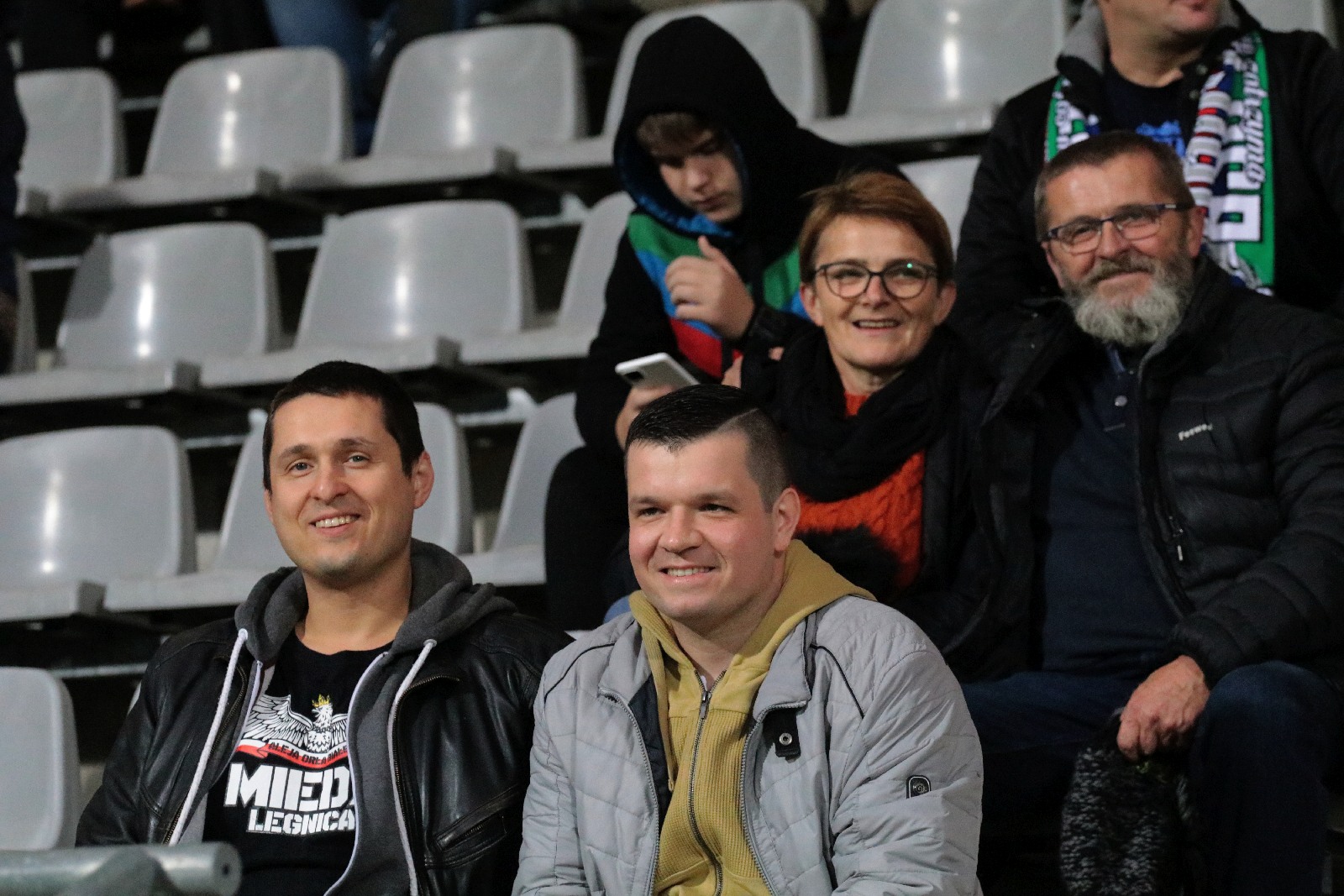 Kibice na stadionie podczas meczu z Odrą Opole