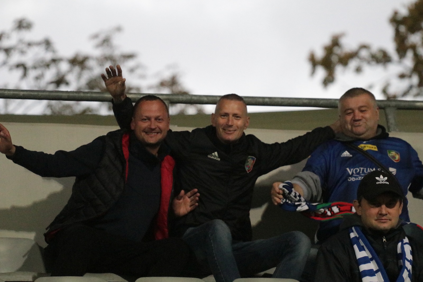 Kibice na stadionie podczas meczu z Odrą Opole
