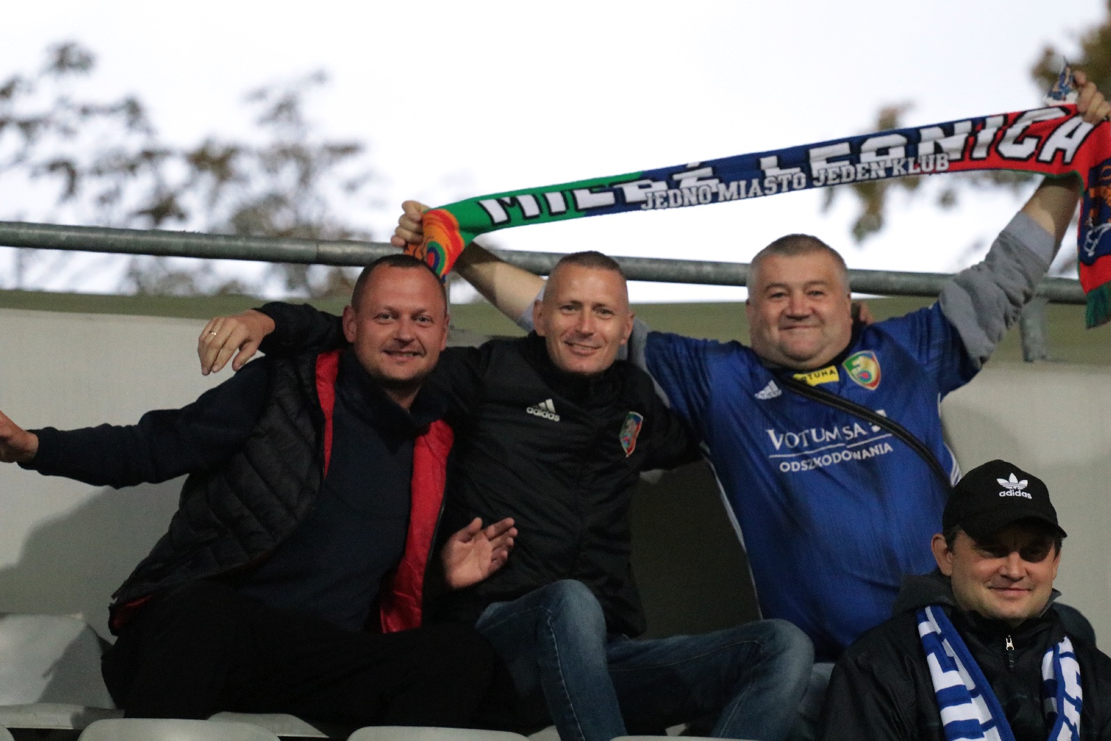 Kibice na stadionie podczas meczu z Odrą Opole