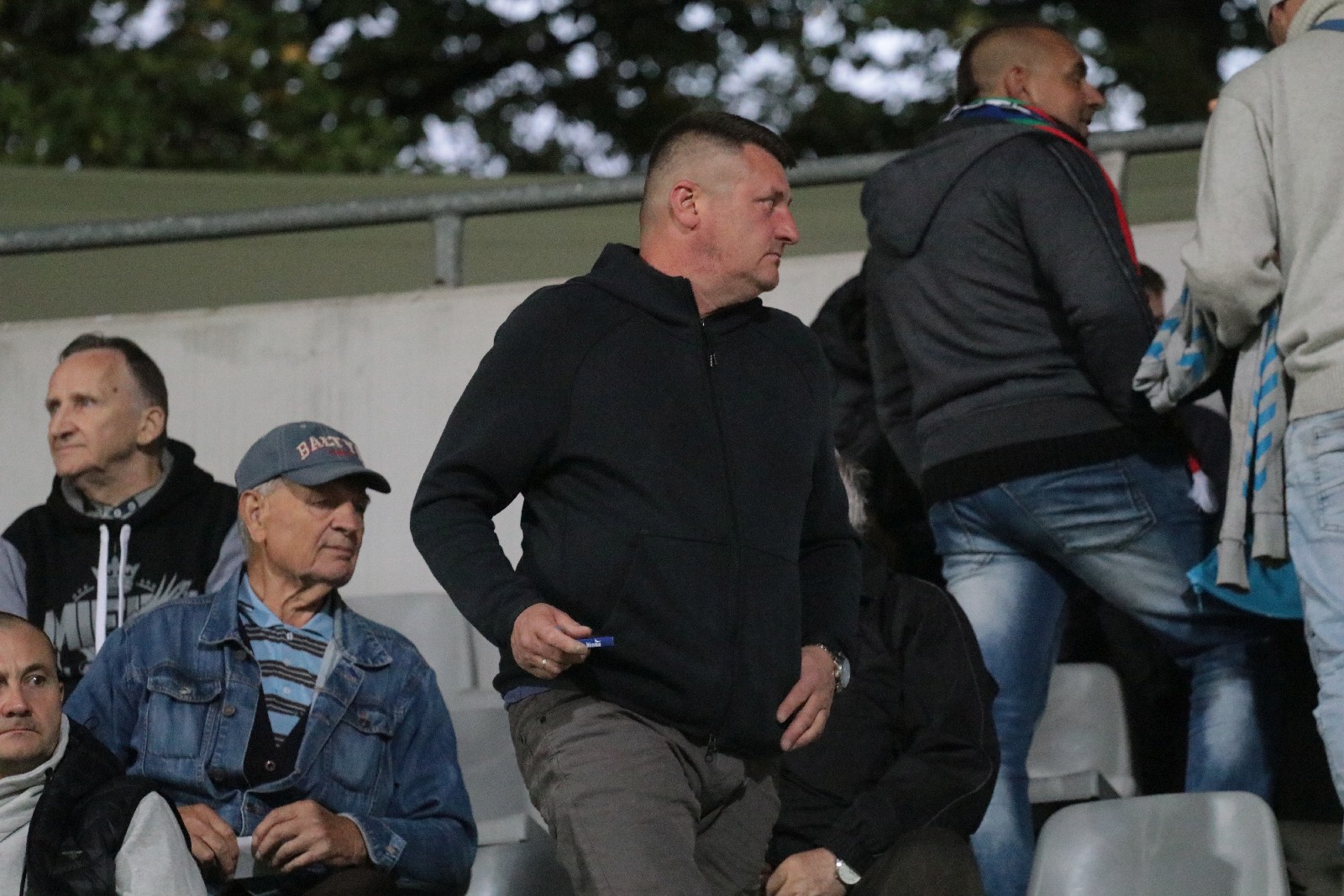 Kibice na stadionie podczas meczu z Odrą Opole