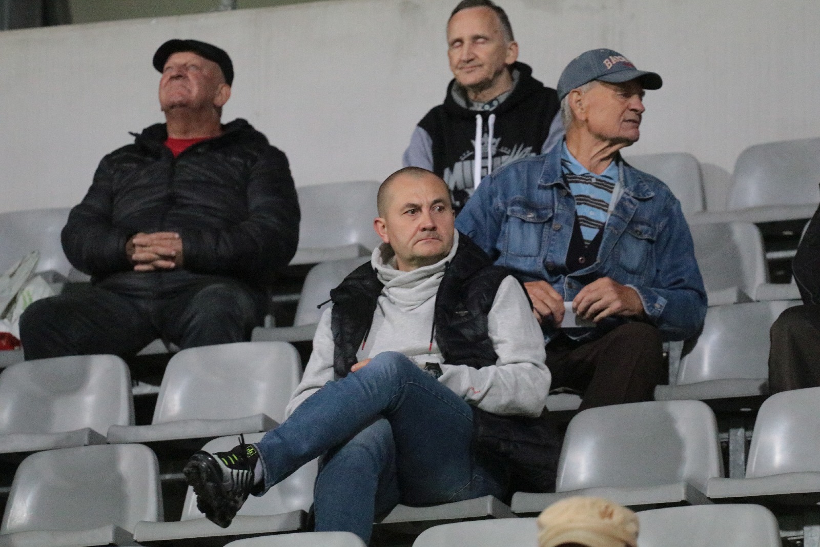 Kibice na stadionie podczas meczu z Odrą Opole