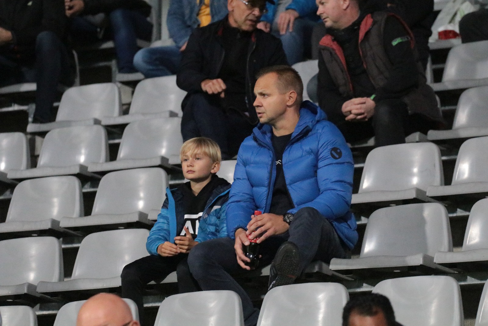 Kibice na stadionie podczas meczu z Odrą Opole