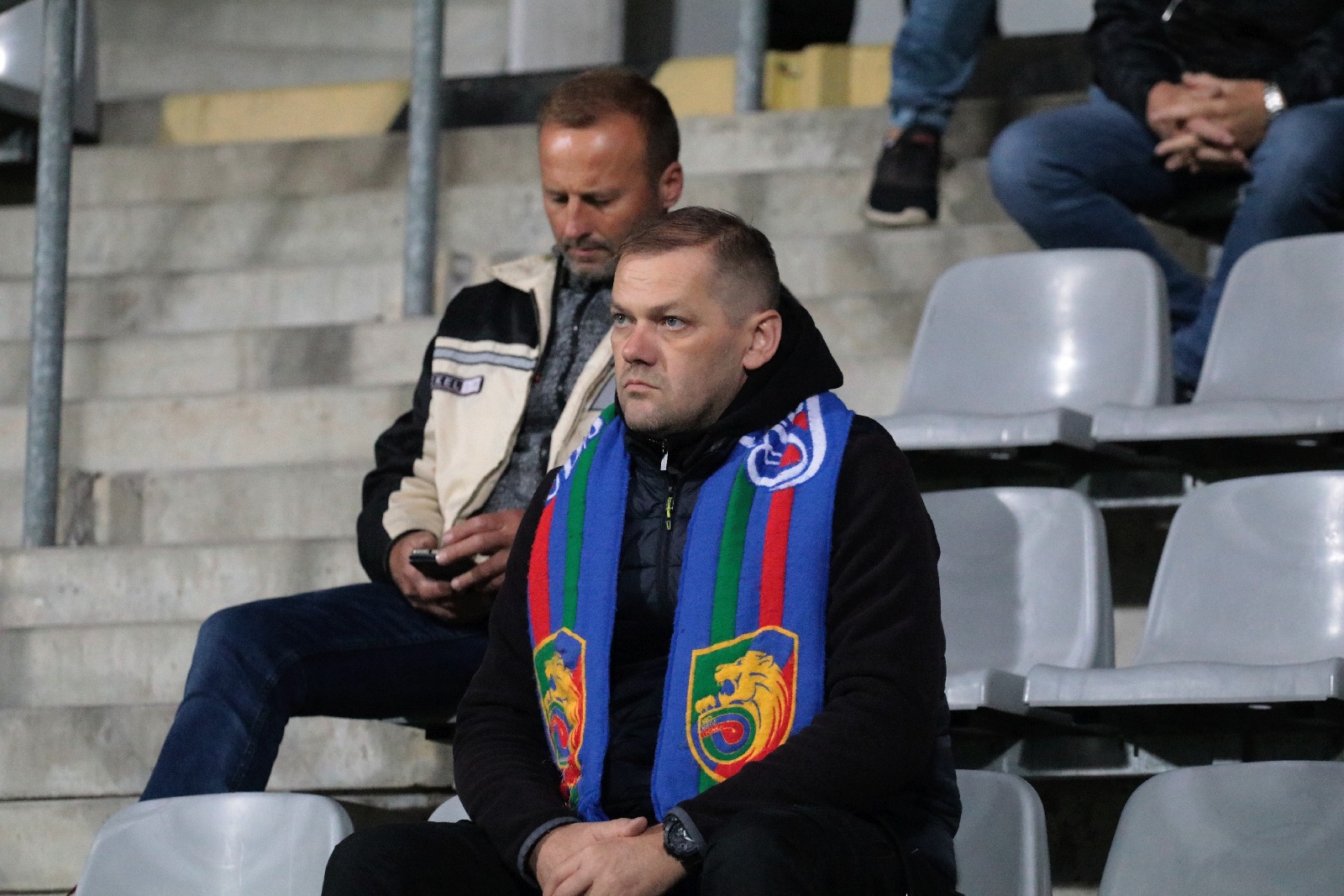Kibice na stadionie podczas meczu z Odrą Opole
