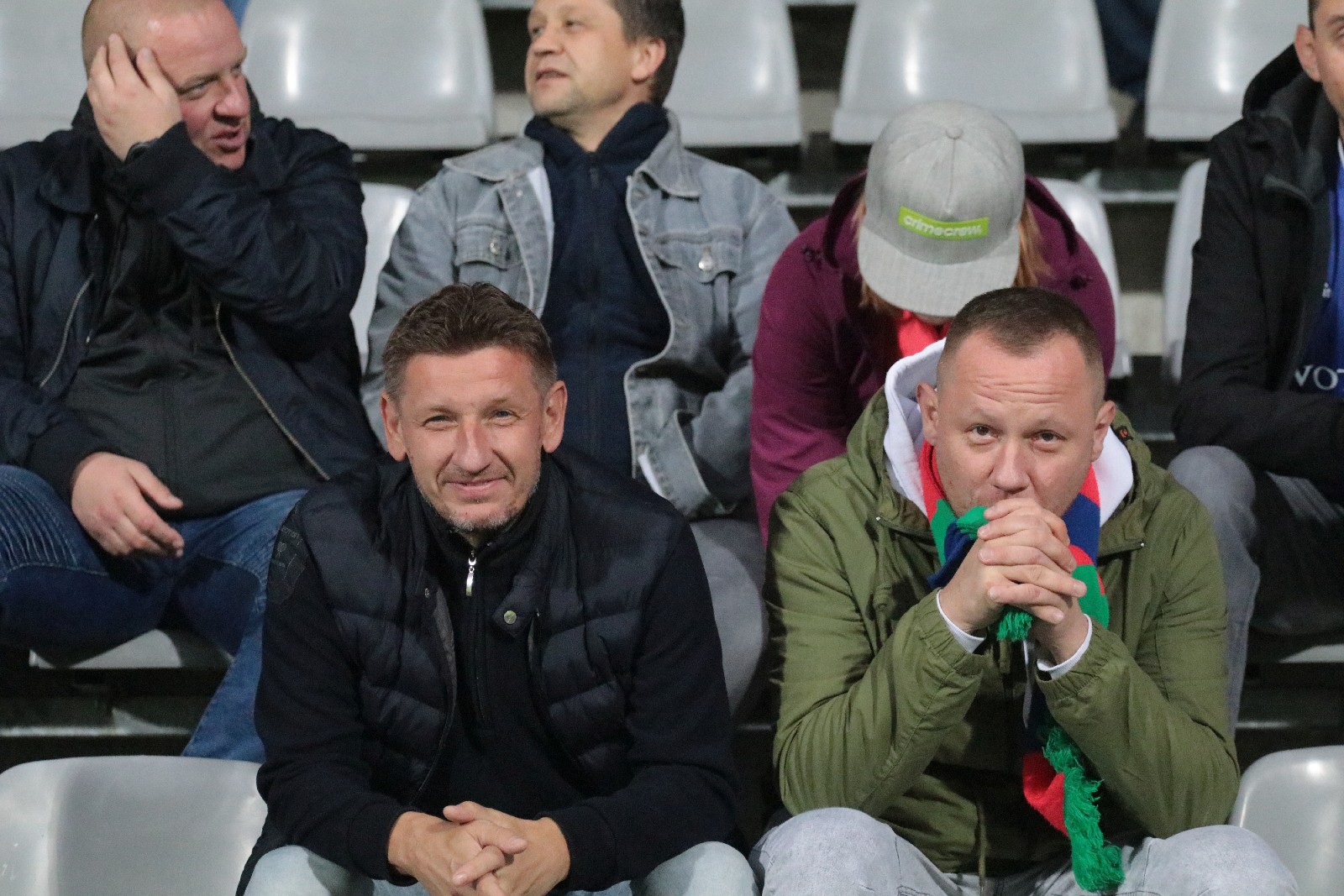 Kibice na stadionie podczas meczu z Odrą Opole