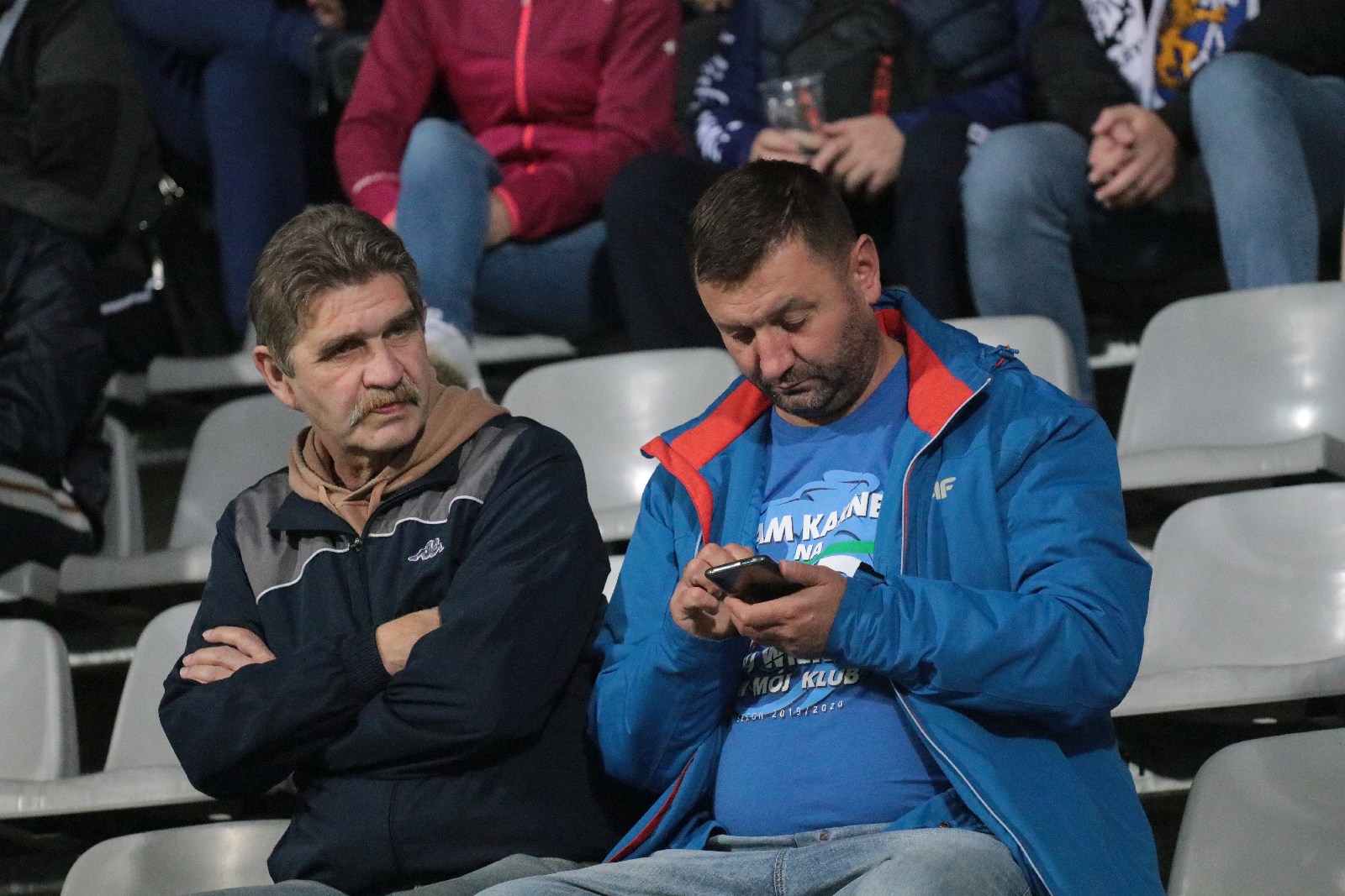Kibice na stadionie podczas meczu z Odrą Opole