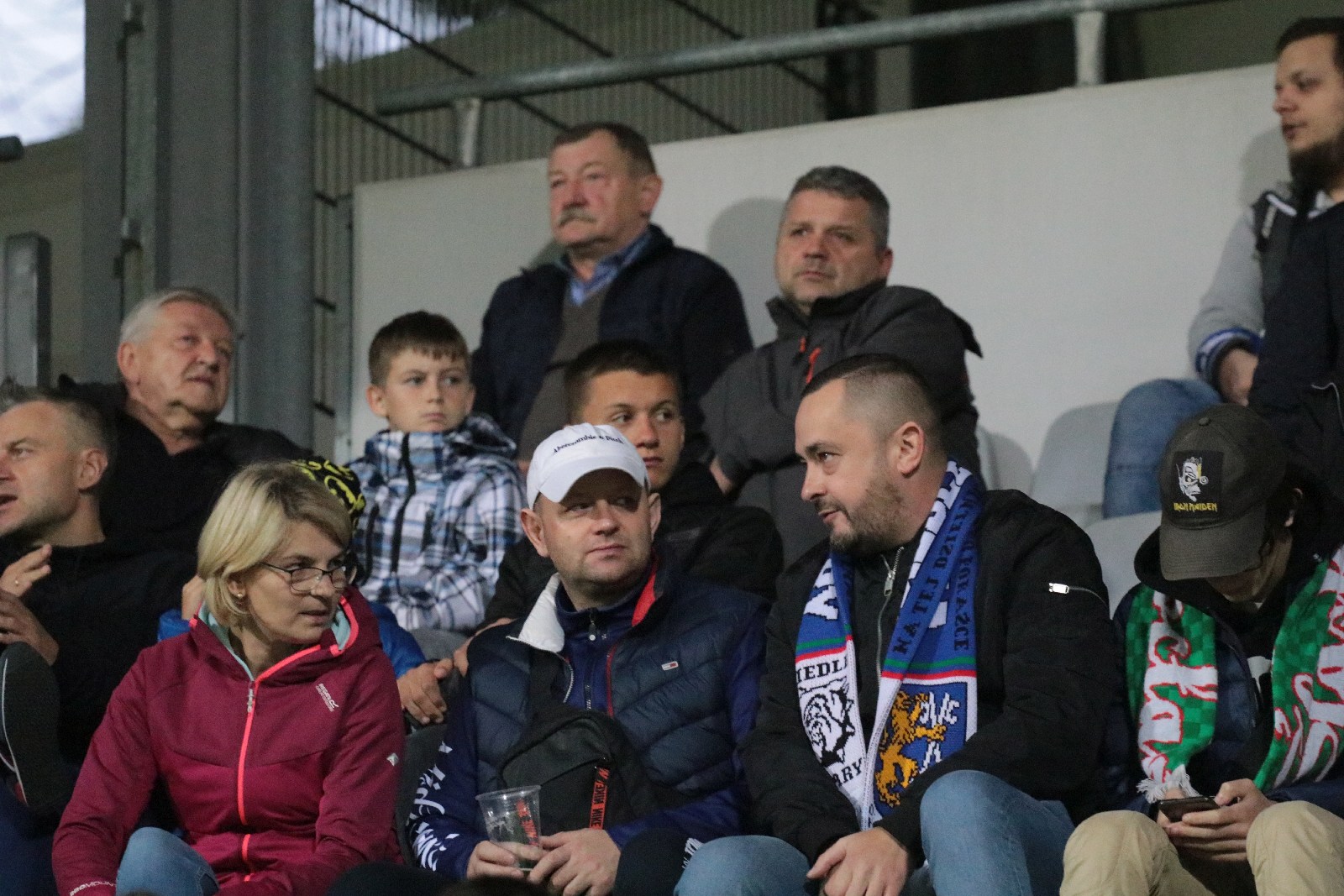 Kibice na stadionie podczas meczu z Odrą Opole