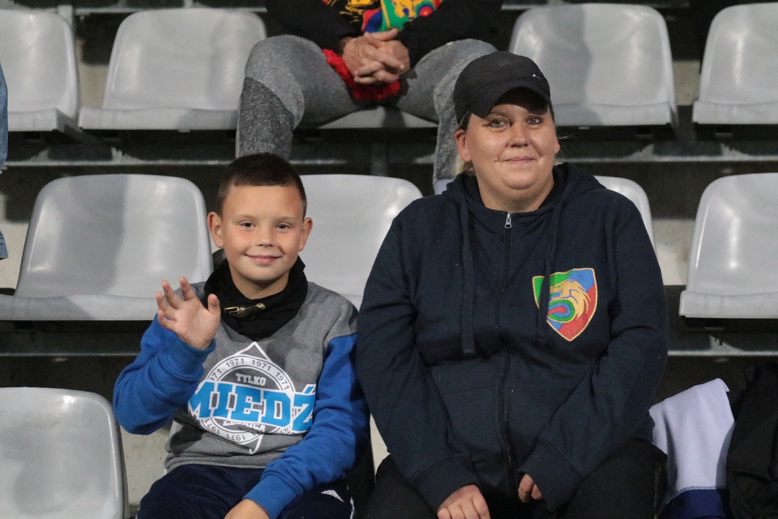 Kibice na stadionie podczas meczu z Odrą Opole