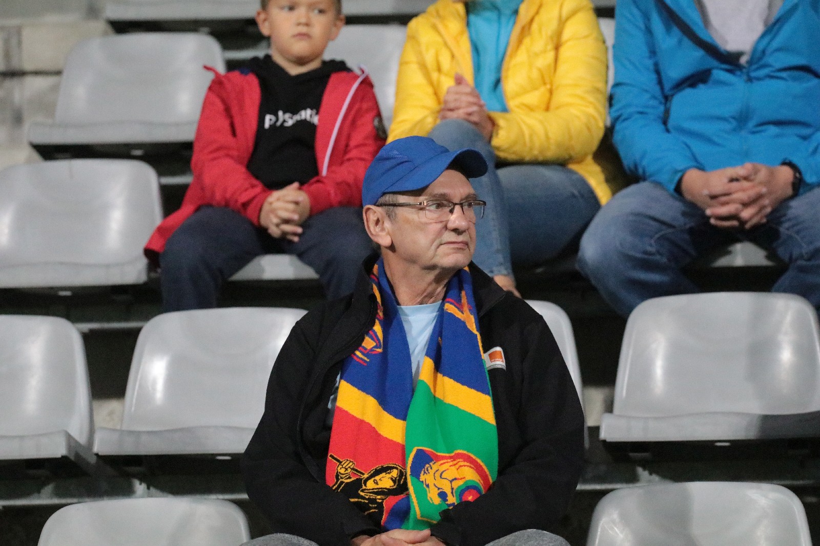 Kibice na stadionie podczas meczu z Odrą Opole