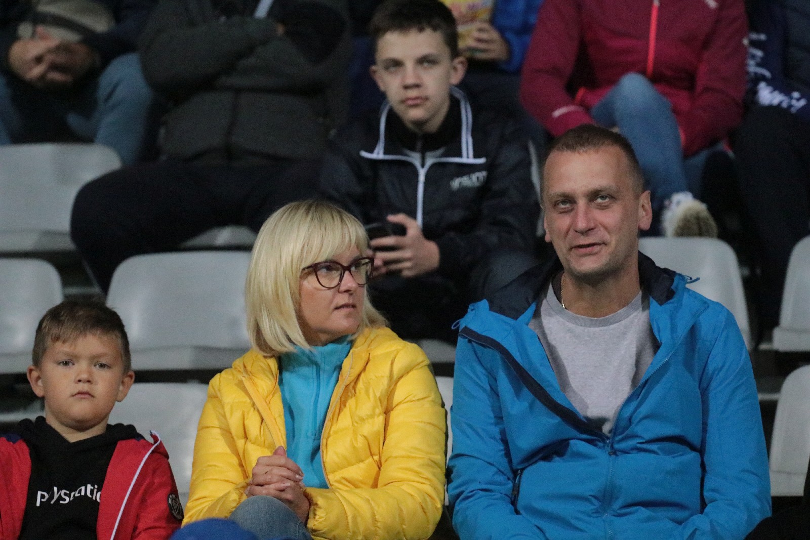 Kibice na stadionie podczas meczu z Odrą Opole
