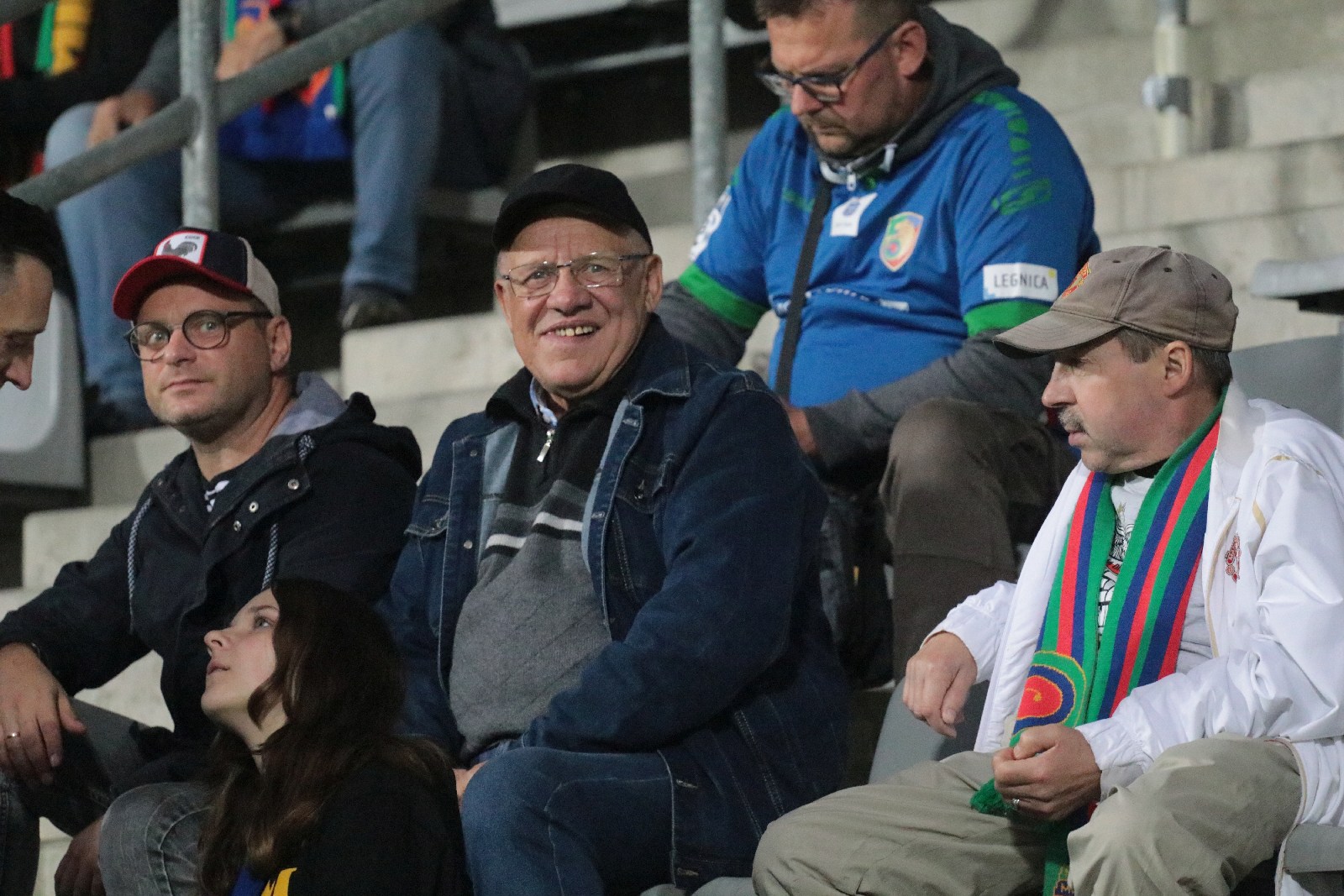 Kibice na stadionie podczas meczu z Odrą Opole