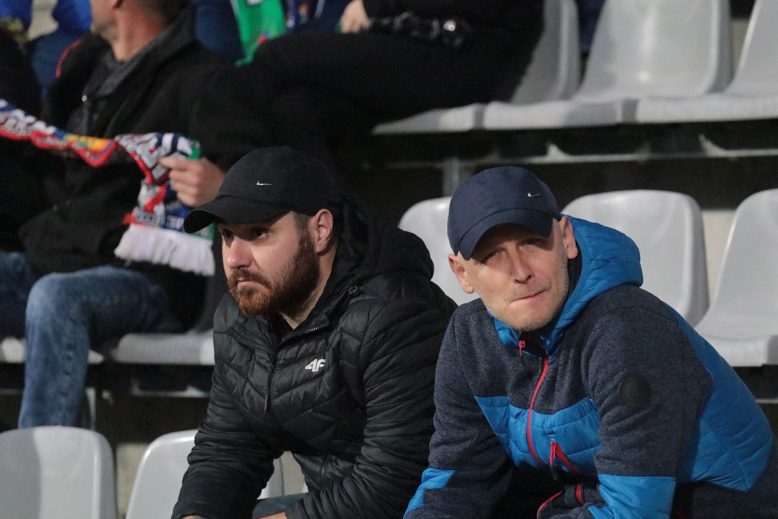 Kibice na stadionie podczas meczu z Odrą Opole