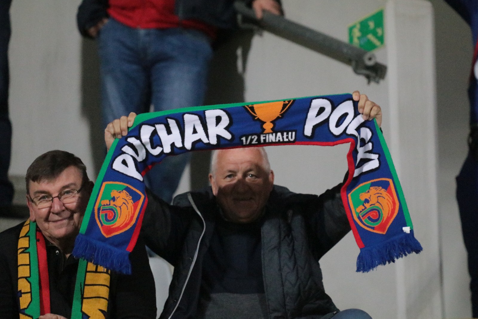 Kibice na stadionie podczas meczu z Odrą Opole