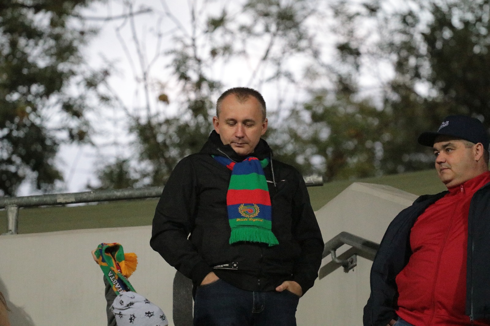 Kibice na stadionie podczas meczu z Odrą Opole