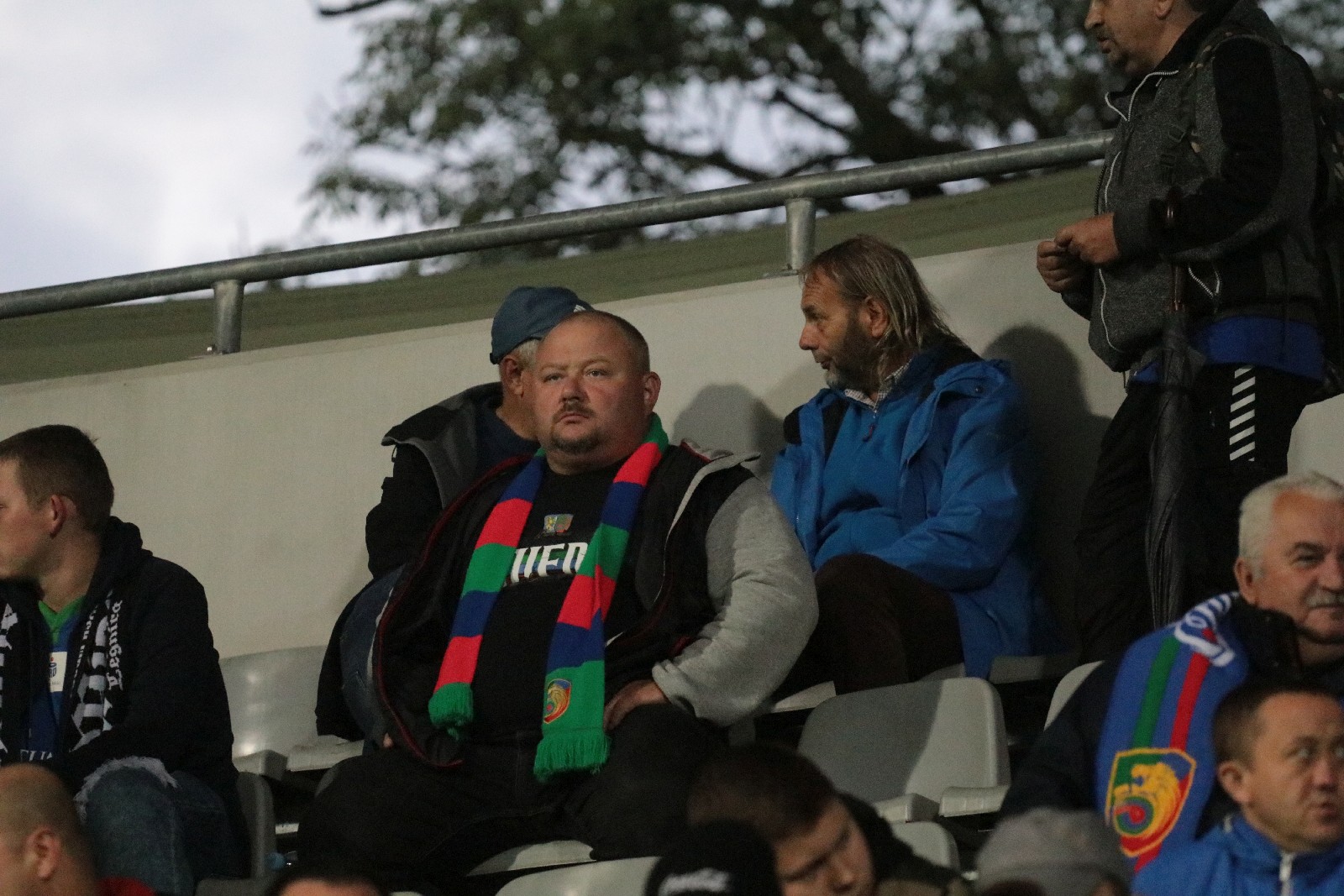 Kibice na stadionie podczas meczu z Odrą Opole