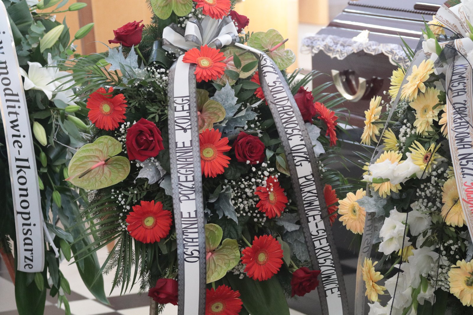 Pogrzeb Andrzeja Dynaka działacza „Solidarności”