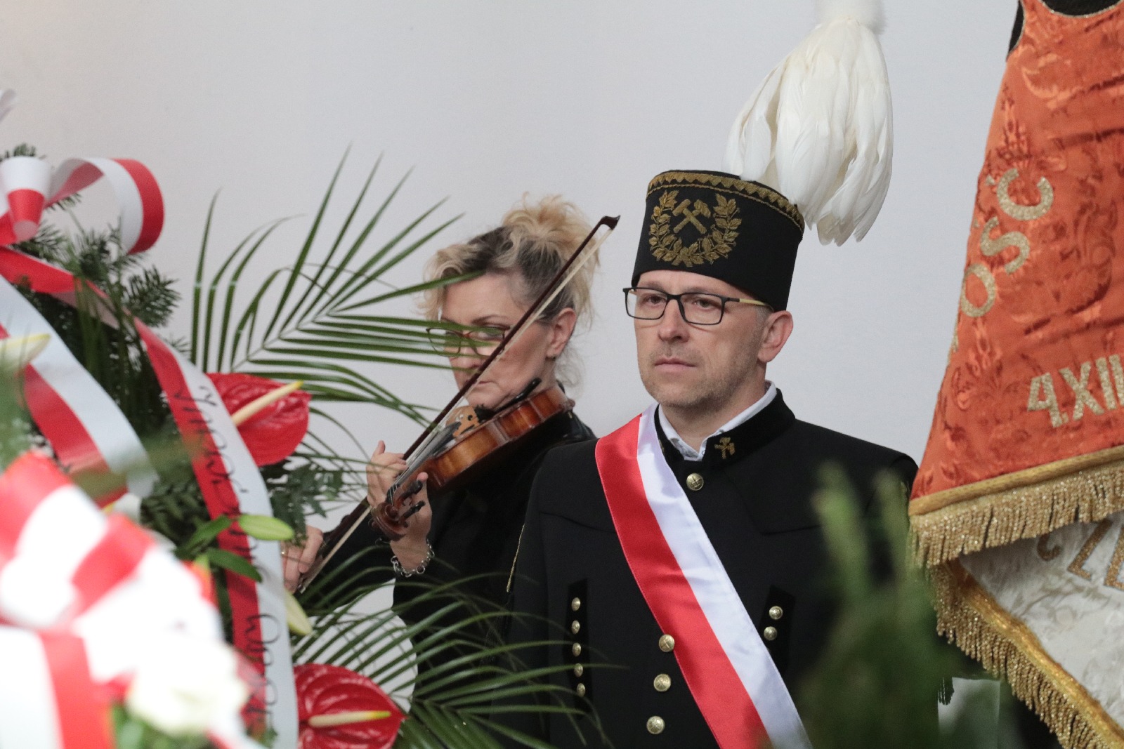 Pogrzeb Andrzeja Dynaka działacza „Solidarności”
