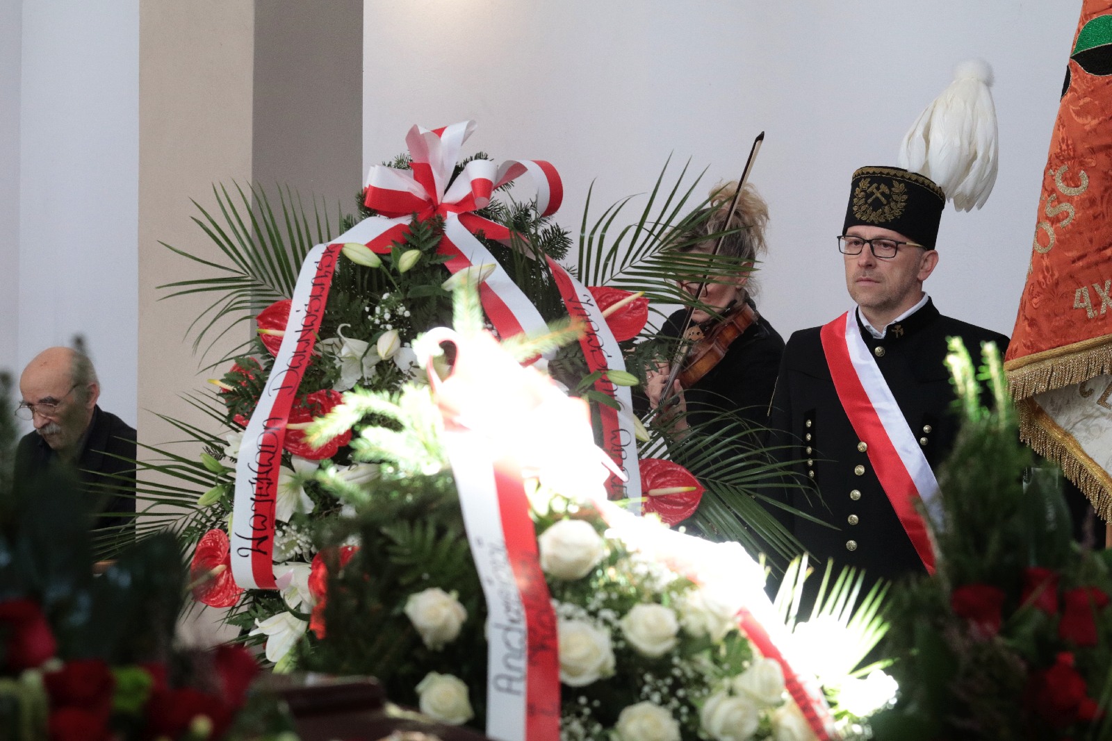 Pogrzeb Andrzeja Dynaka działacza „Solidarności”