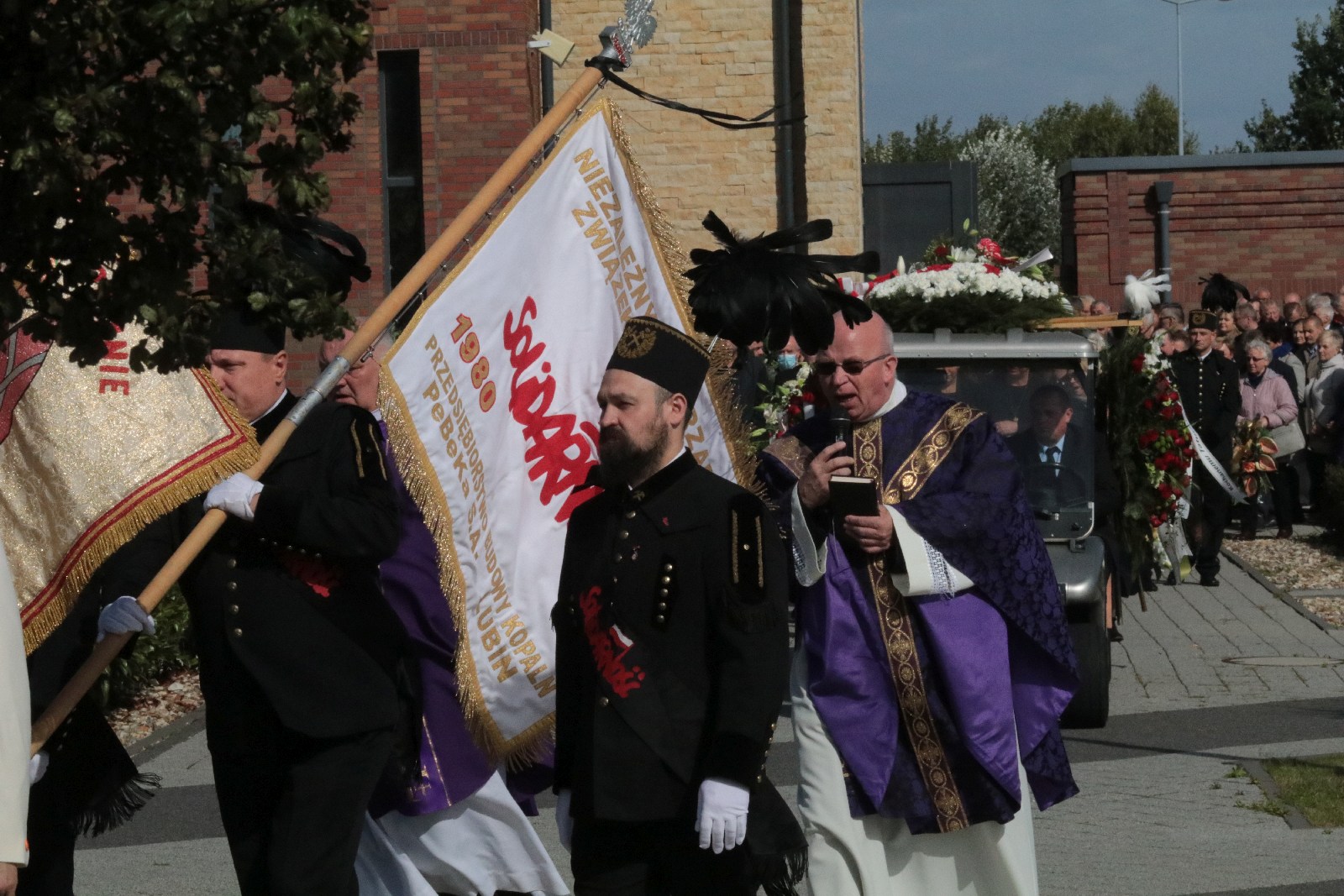 Pogrzeb Andrzeja Dynaka działacza „Solidarności”