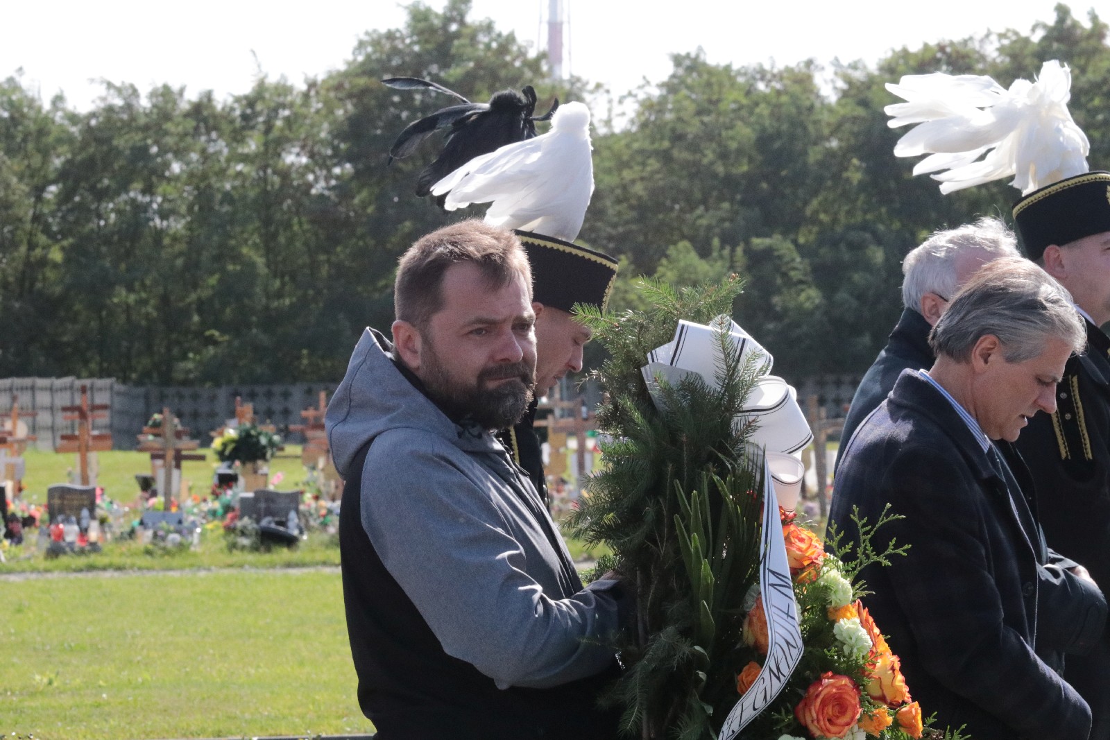 Pogrzeb Andrzeja Dynaka działacza „Solidarności”