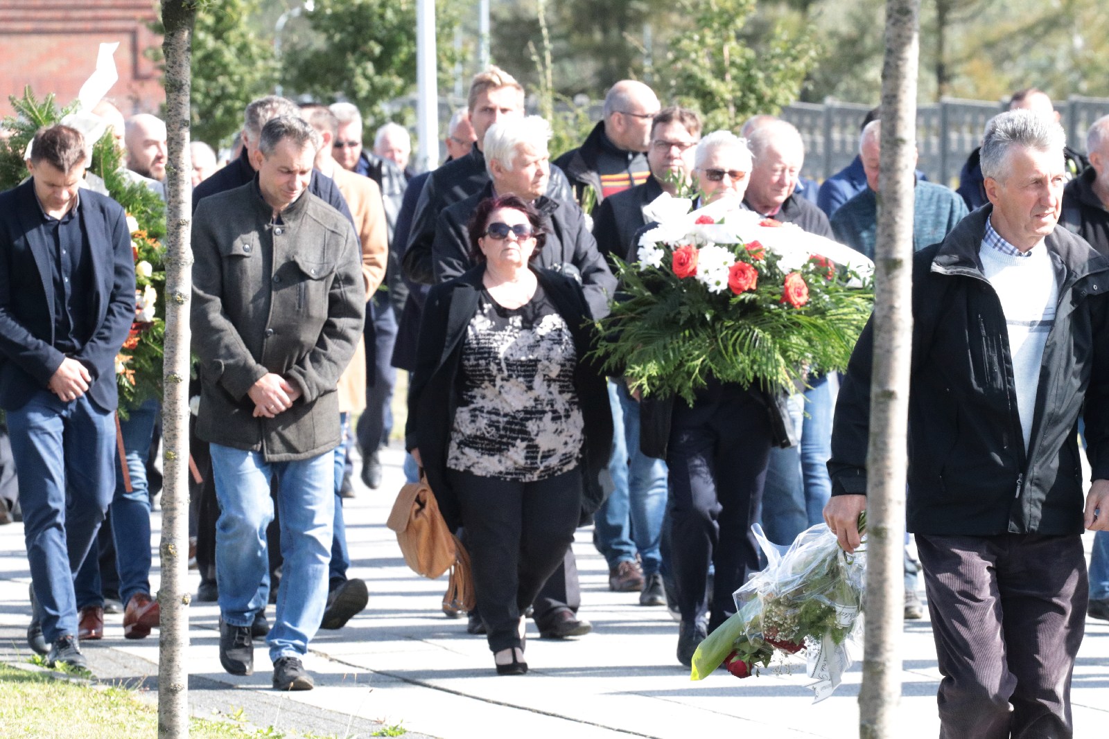 Pogrzeb Andrzeja Dynaka działacza „Solidarności”